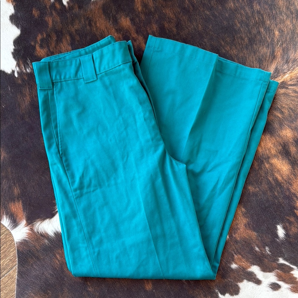 Dickies Women's Teal Wide Leg Pants